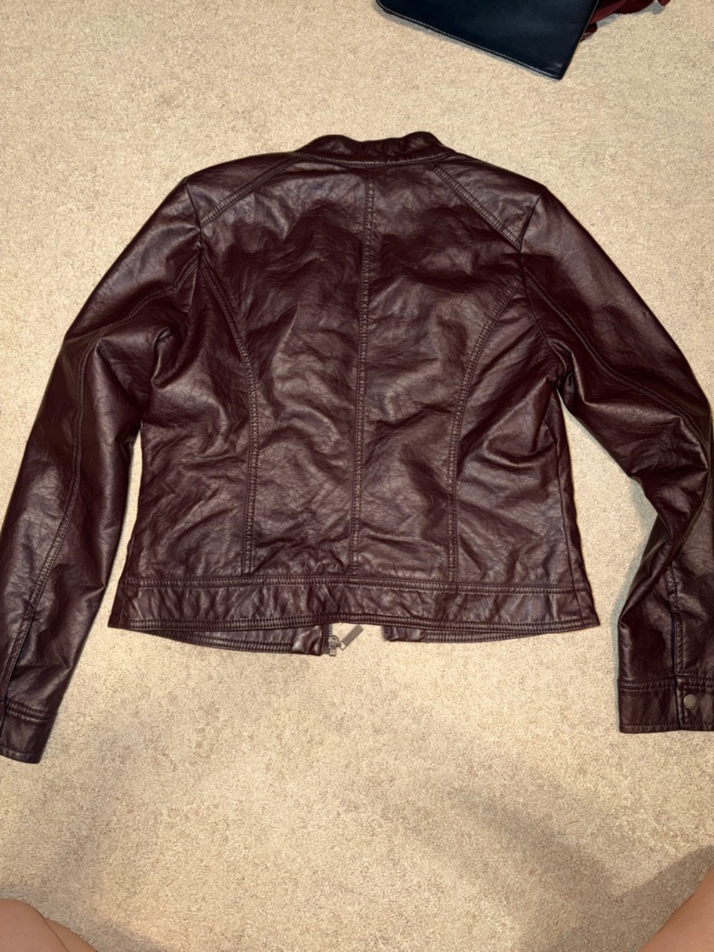 Jou Jou Women's Faux Leather Jacket - Picture 4 of 5